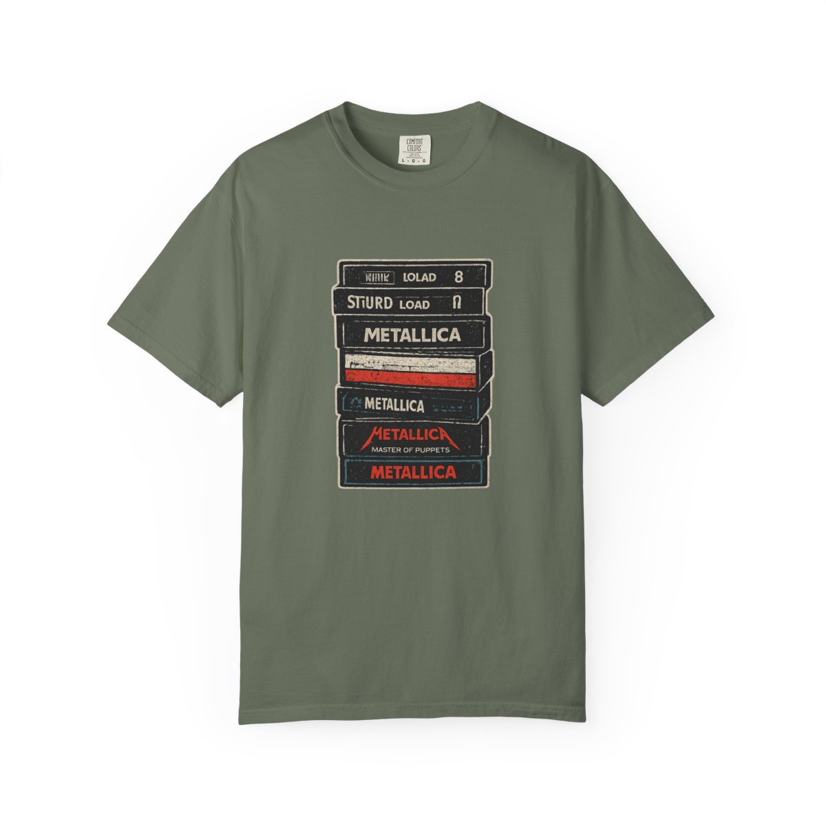 Iconic Retro Metallica Cassette T-Shirt - alternate angle 4, merchandise