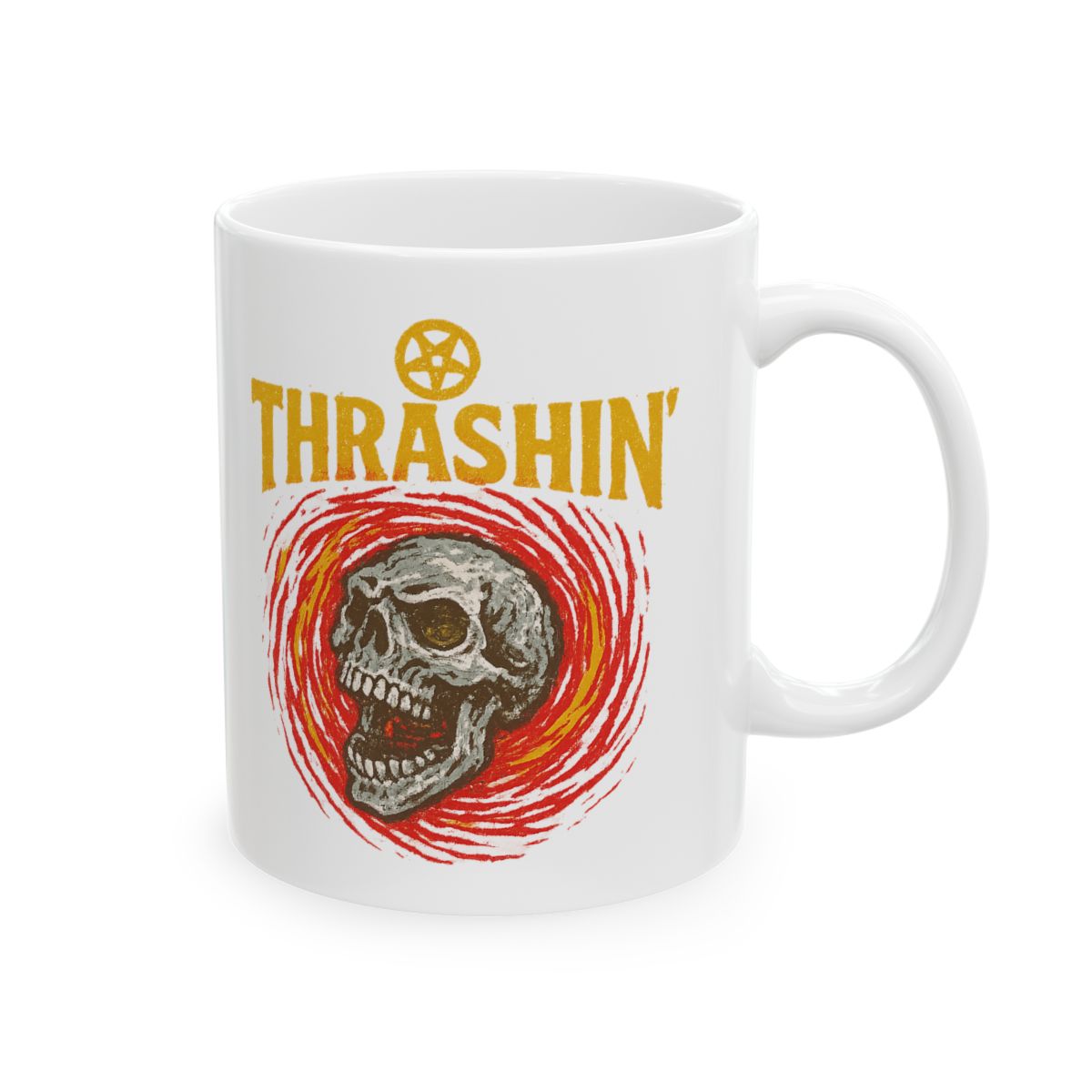 Epic Heavy Metal Dragon Band Coffee Mug