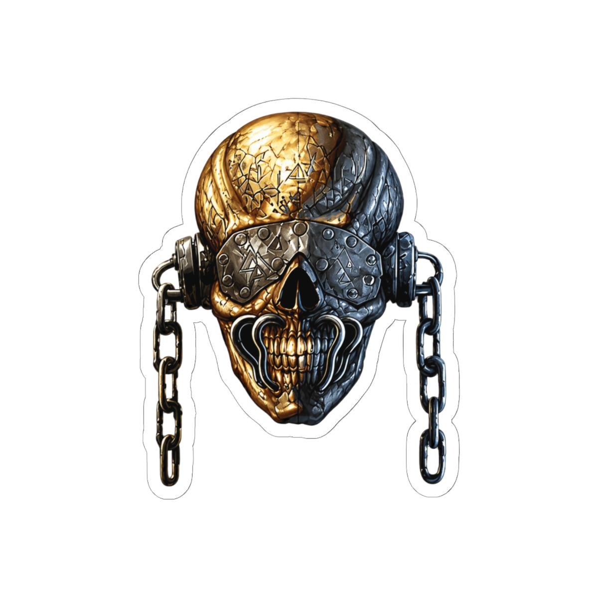 Megadeth Vic Rattlehead Sticker | Bold Thrash Metal Skull Decal