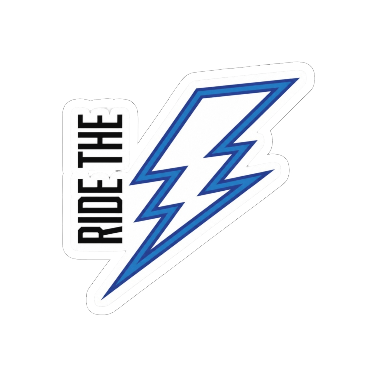 Ride the Lightning Bold Sticker | Guitar Thunder Vinyl Decal