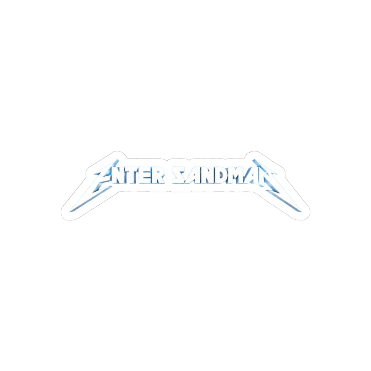 Enter Sandman Metallica Bold Sticker | Gritty Vinyl Decal