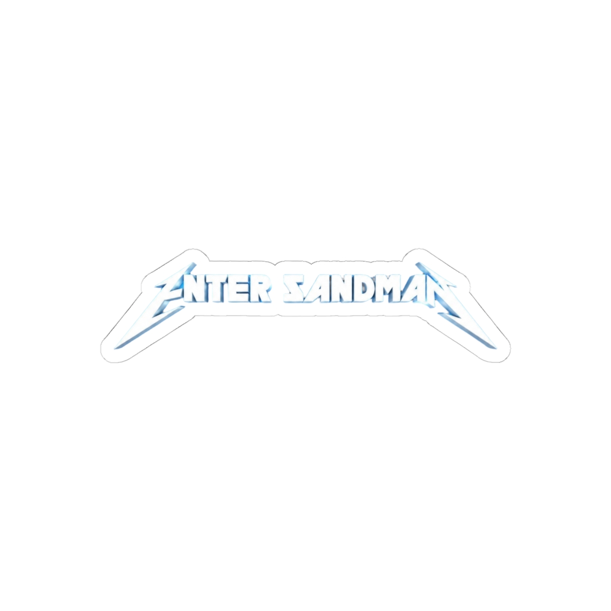 Enter Sandman Metallica Bold Sticker | Gritty Vinyl Decal