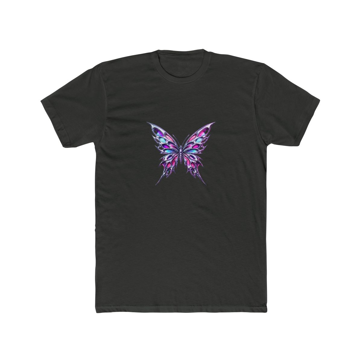 Iridescent Butterfly Bloom Floral T Shirt - Mystic Nature Gift
