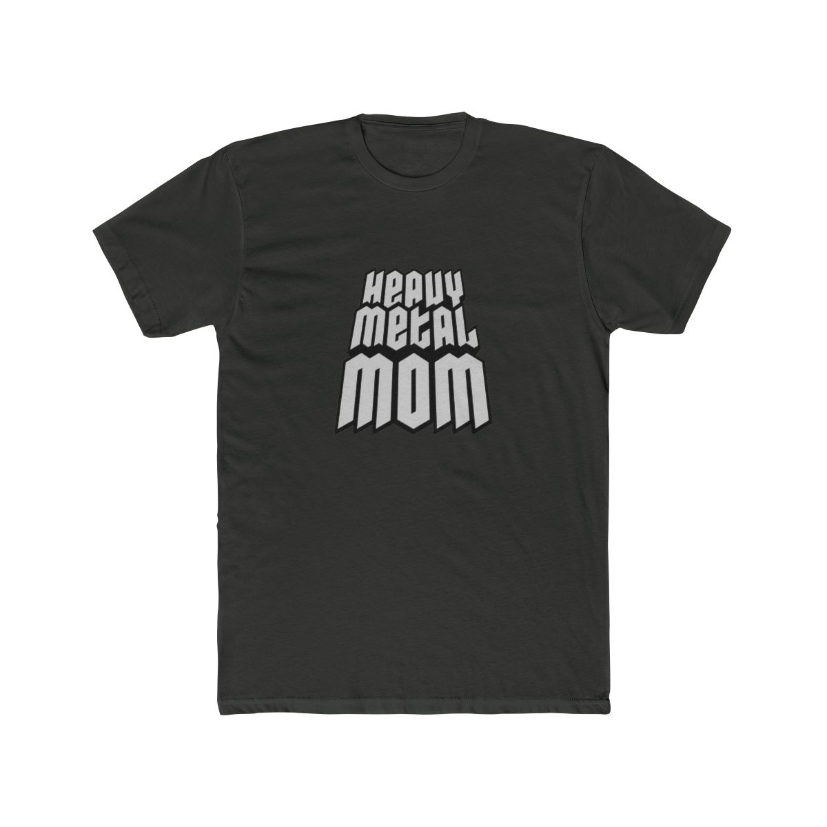 Heavy Metal Mom Bold Logo T Shirt - Rockstar Parent Gift - alternate angle 2, merchandise