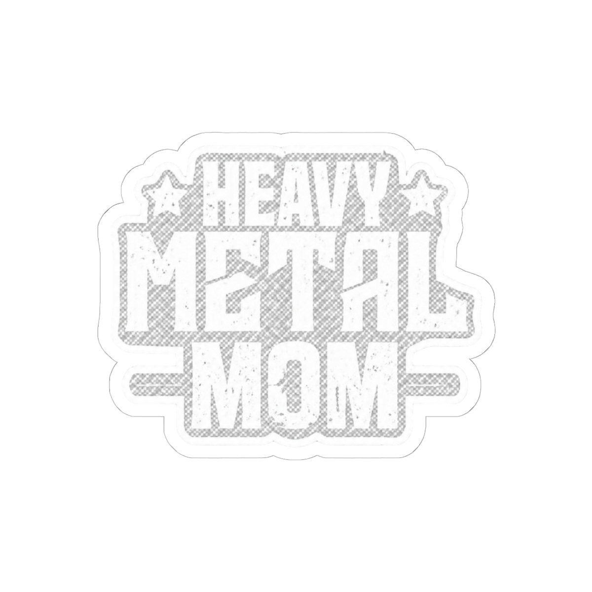 Heavy Metal Mom Bold Sticker | Rock Music Parent Vinyl Decal