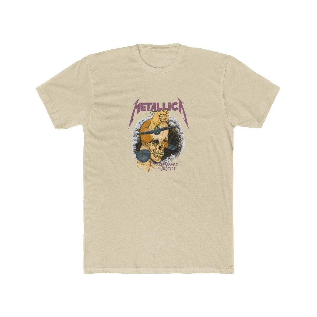 Officially Licensed Metallica "Damaged Justice" Harvester Double-Sided Rock Band T Shirt - alternate angle 5, merchandise