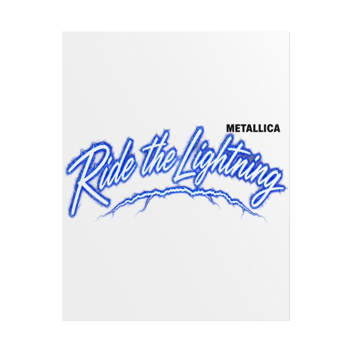 Metallica "Ride the Lightning" Poster - alternate angle 1, merchandise